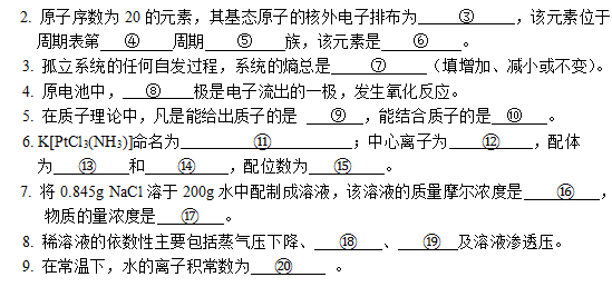懷化學(xué)院2022年專(zhuān)升本無(wú)機(jī)化學(xué)模擬試卷 懷化學(xué)院2022年專(zhuān)升本無(wú)機(jī)化學(xué)模擬試卷