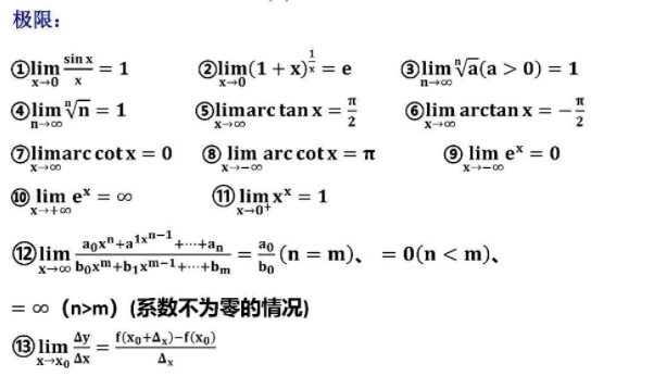 專(zhuān)升本高數(shù)常用公式