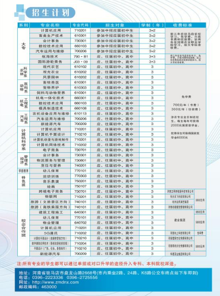 2022河南省駐馬店農(nóng)業(yè)學(xué)校招生簡(jiǎn)章 招生專(zhuān)業(yè)有哪些