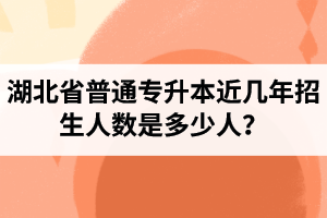 湖北省普通專升本近幾年招生人數(shù)是多少人？工作和升本怎么選擇比較好？