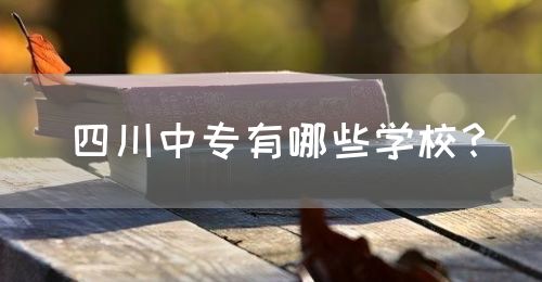 四川中專有哪些學校？(圖1)