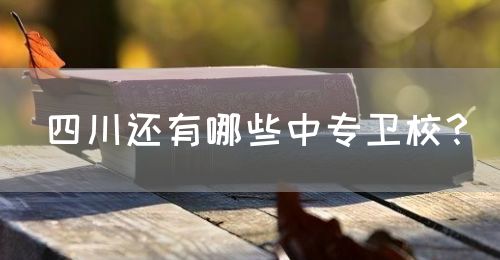 四川還有哪些中專衛(wèi)校？(圖1)
