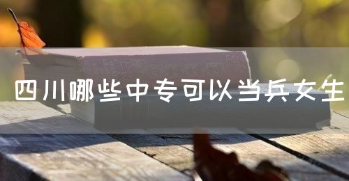 四川哪些中?？梢援?dāng)兵女生(圖1)