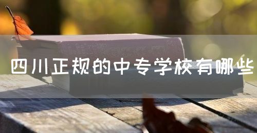 四川正規(guī)的中專學(xué)校有哪些？(圖1)