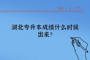 湖北統(tǒng)招專升本怎么查詢自己的成績(jī)？