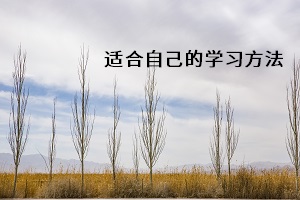 適合自己的學習方法