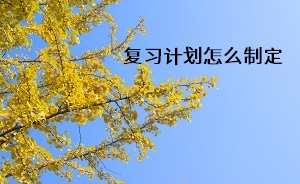 復(fù)習(xí)計(jì)劃怎么制定